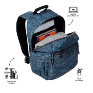 MOCHILA GOMMAS GRIS TOTTO 3