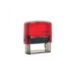 TIMBRE AUTOMATICO 14X38MM TRANSPARENTE ROJO #9111 TRAXX 1
