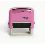 TIMBRE AUTOMATICO 18X48MM ROSA TINTA NEGRA TRAXX 1