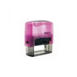 TIMBRE AUTOMATICO 18X48MM TRANSPARENTE ROSADO #9112 TRAXX 1