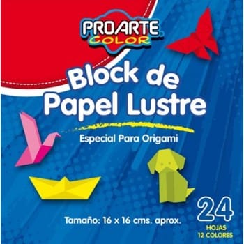 Block Papel Lustre 24 Hojas PROARTE