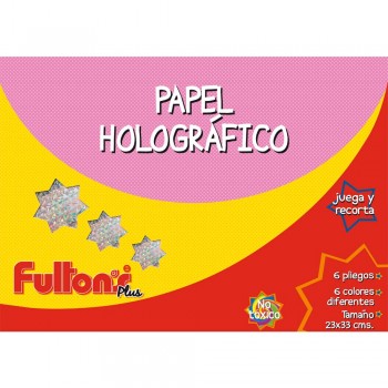 Papel Holográfico 6 Hojas FULTONS