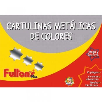 Cartulina Metálica 10 Hojas FULTONS