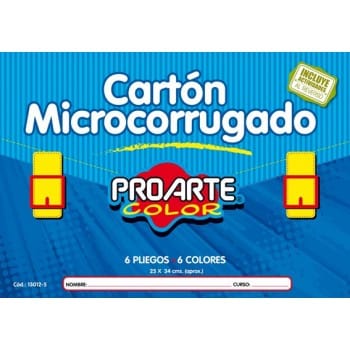 Carton Microcorrugado 6 hojas PROARTE