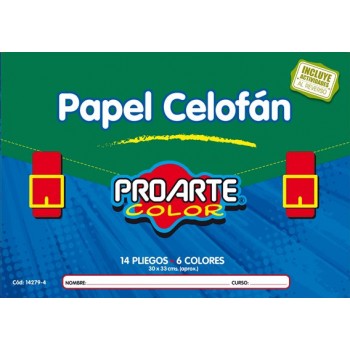 Papel Celofan 14 Pliegos PROARTE