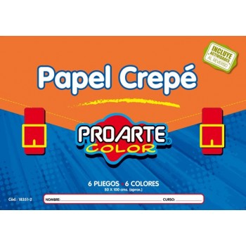Papel Crepe 6 Hojas PROARTE