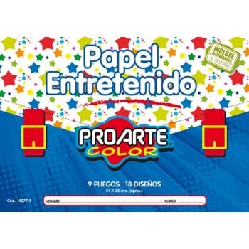 Papel Entretenido 9 Hojas PROARTE