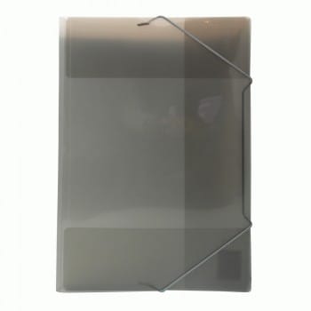 Carpeta con Elástico Negro Transparente LAVORO