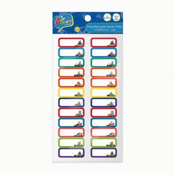 Etiqueta para marcar Útiles 1 Hoja 24Unidades ART&CRAFT