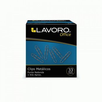 Clip Metalicos 33MM 1Kilo Aprox