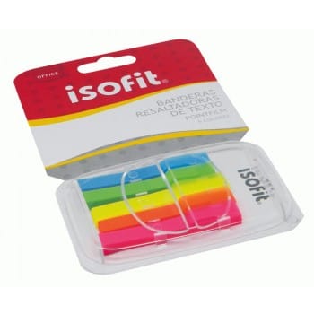Blister Banderitas Resaltadoras de Texto Isofit