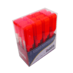 Destacador Transparente Naranja 12 Unidades Isofit