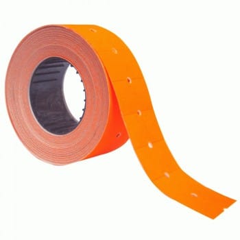 Etiqueta Naranja Neón 1 Línea 500un x10 Fultons