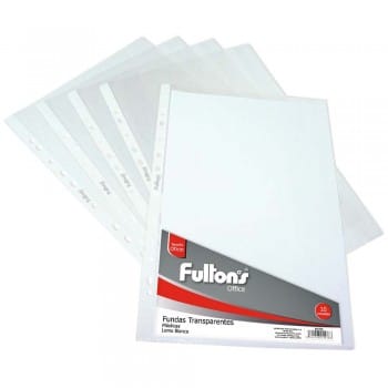 Funda Plástica Tamaño Oficio 10 Unidades Fultons
