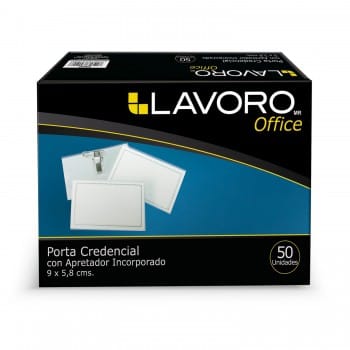 Porta Credencial con Apretador x50 Lavoro