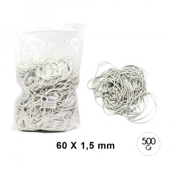 Set Elástico Blanco 500gr 60x1.5 Nuovo