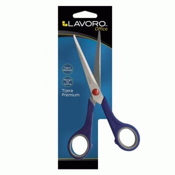 Tijera Oficina 8 1/4 Plast/Metal Blister Lavoro